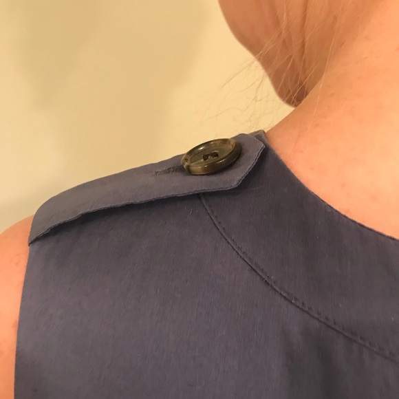 Ann Taylor Blue Fitted Sheath Dress, 4 - Picture 3 of 7